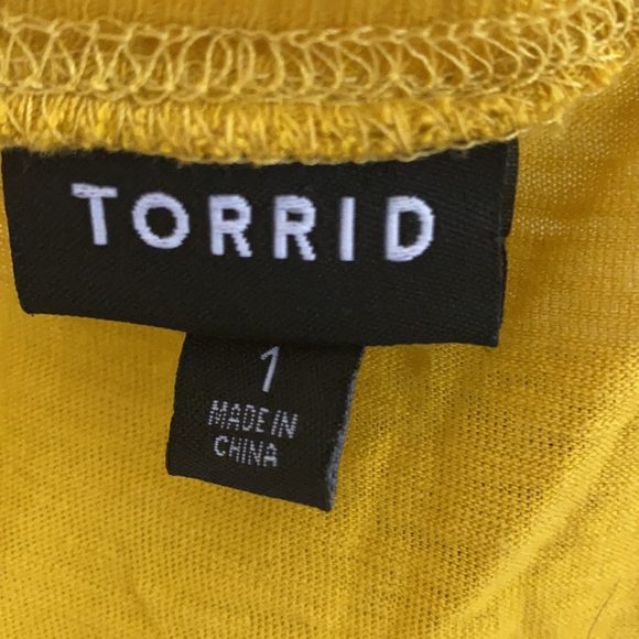 Mustard Torrid Top (Torrid Size 1) - Picture 3 of 5